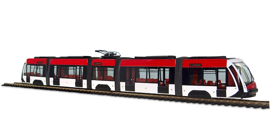 Solaris Tramino rot/weiß 2 Hauptbahnhof