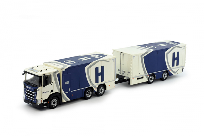 Scania Kofferhängerzug - Werttransport -, Planzer Scania Kofferhängerzug - Werttransport -, Planzer