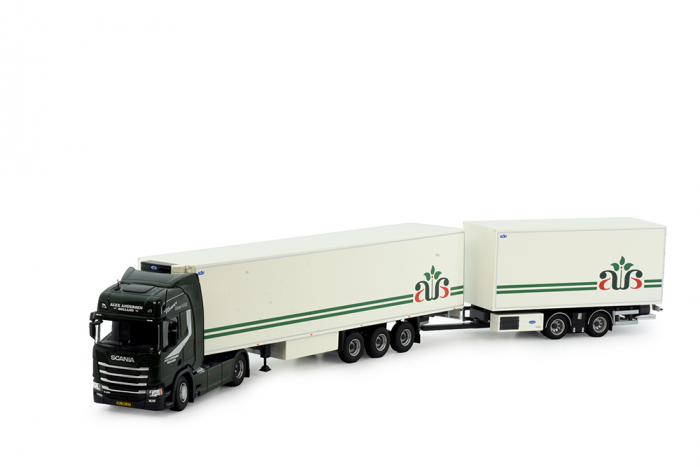 Scania Kühlkofferhängerzug der Spedition "Alex Andersen" Scania Kühlkofferhängerzug der Spedition "Alex Andersen"