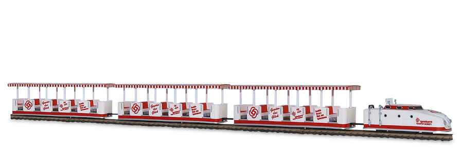 Parkeisenbahn Saarbrücken, weißer Zug
