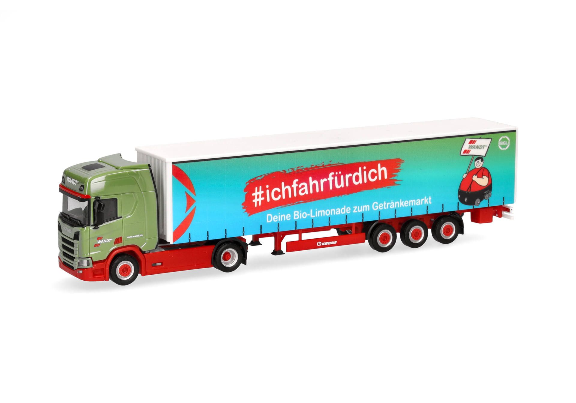 Scania CR 20 HD Gardinenplanen-Sattelzug "Spedition Wandt/BGL" Scania CR 20 HD Gardinenplanen-Sattelzug "Spedition Wandt/BGL"