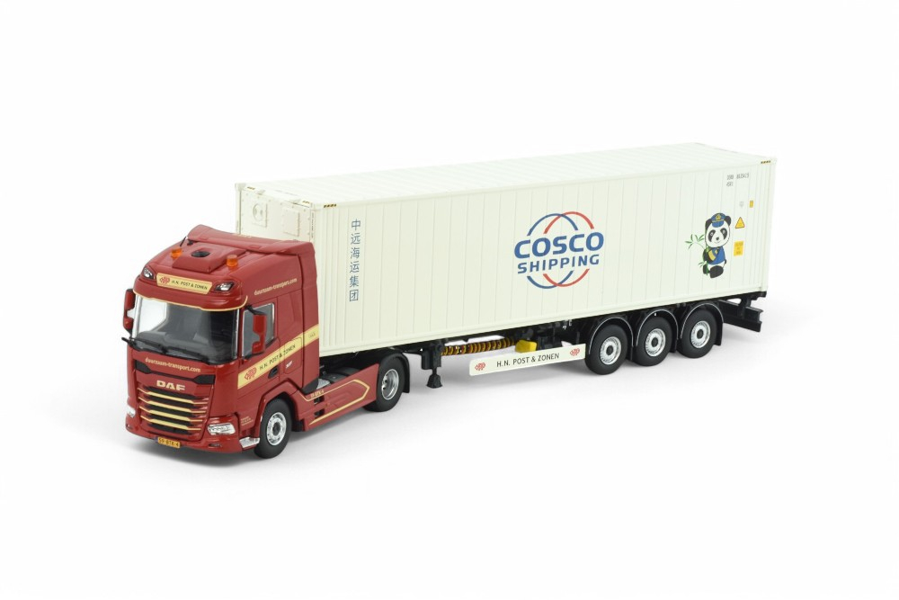 DAF 40ft. Container-Sattelzug "H.N. Post & Zn." mit COSCO Container 