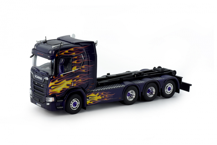 Scania 4-achsig für Abrollmulde "Svetsab"
