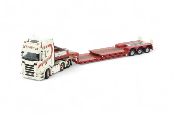 Scania mit Tieflader der Spedition Klumpp