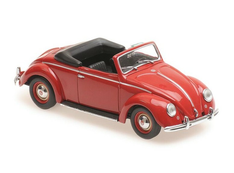 Volkswagen Hebmüller Cabriolet 1950 – Rot – Maxichamps 1:43 Volkswagen Hebmüller Cabriolet 1950 – Rot – Maxichamps 1:43