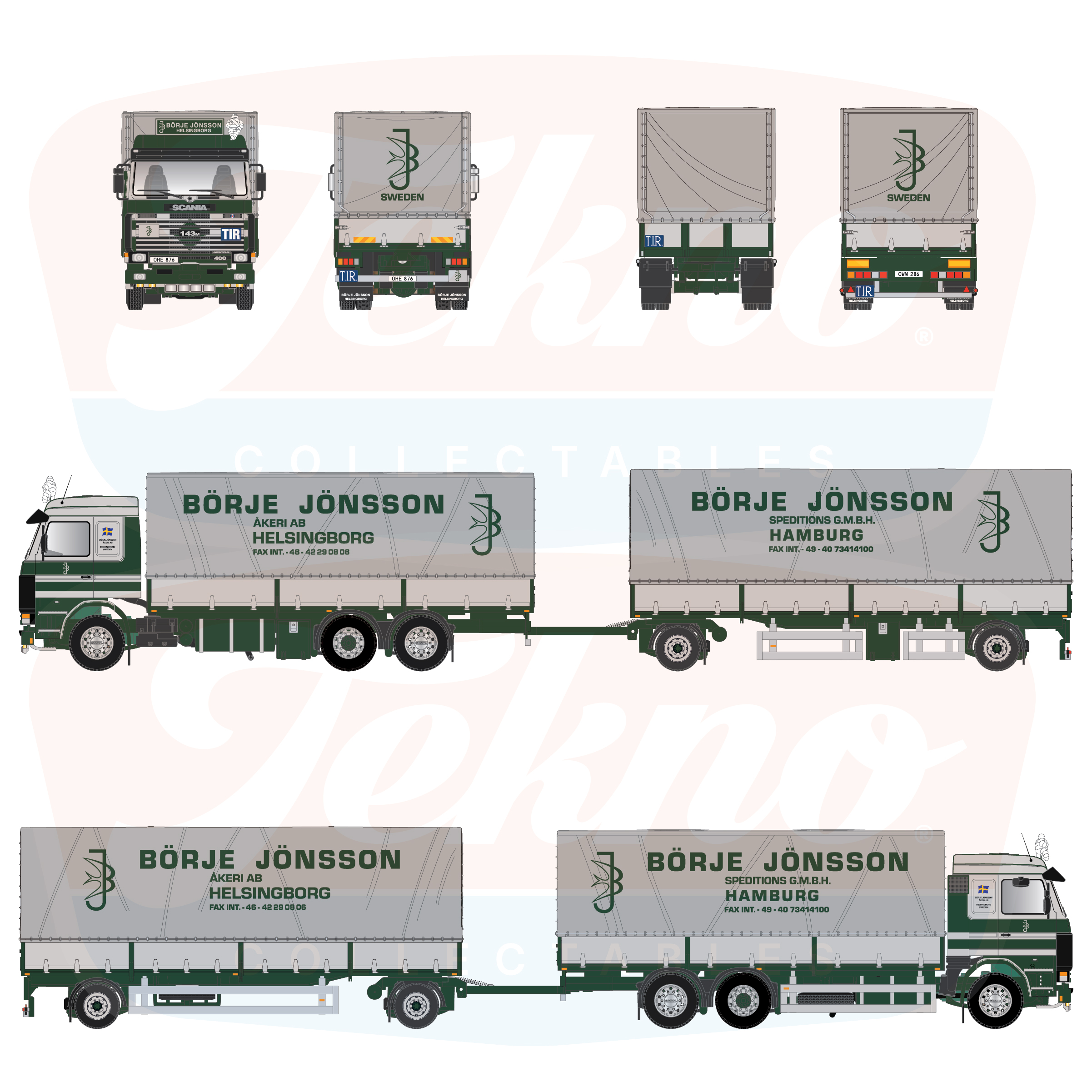 Scania Planenhängerzug der Spedition "Börje Jönsson" - VORBESTELLUNG für 2. Quartal 2026