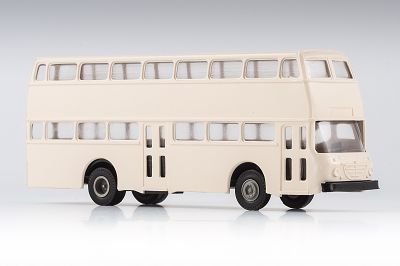 Büssing Doppeldecker, creme(grüne Inneneinrichtung/schwarze Bodenplatte), Bausatz  