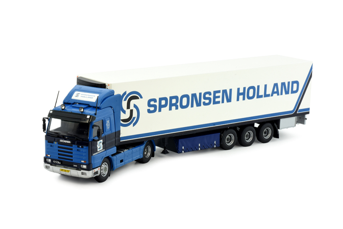 Scania Kühlkoffersattelzug der Spedition "Spronsen"