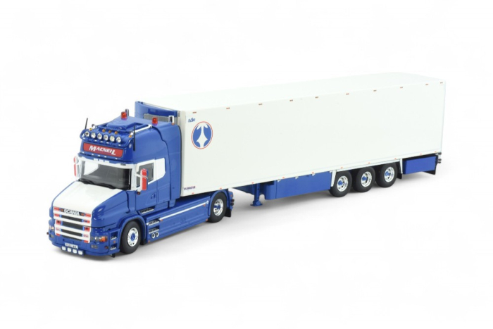 Scania Hauber Kühlkoffersattelzug der Spedition "Mac Neil" 