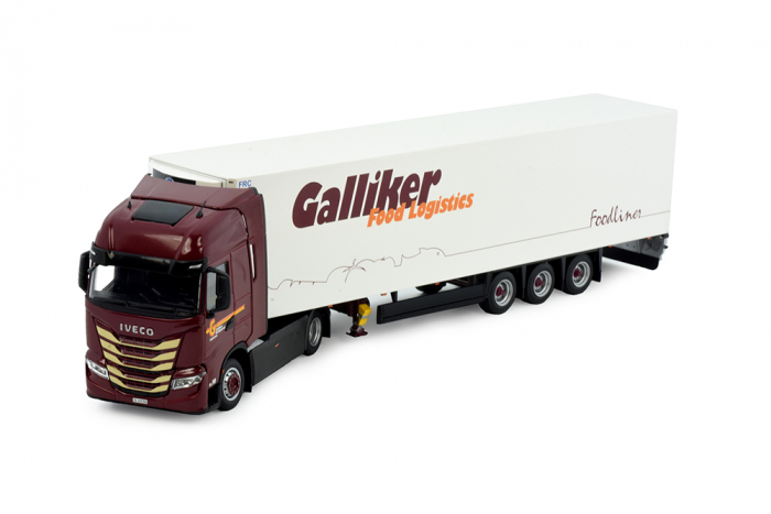 Scania Kühlkoffersattelzug der Spedition "Galliker"