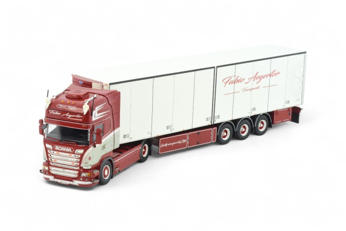 Scania Kühlkoffersattelzug der Spedition "Fabio Aegerter"