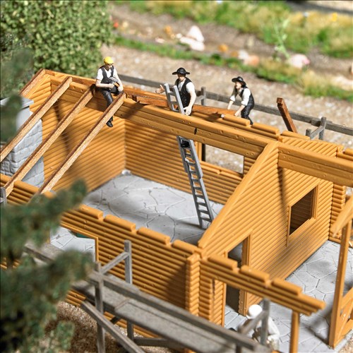 Zimmermänner mit Gerüst Zimmermänner mit Gerüst