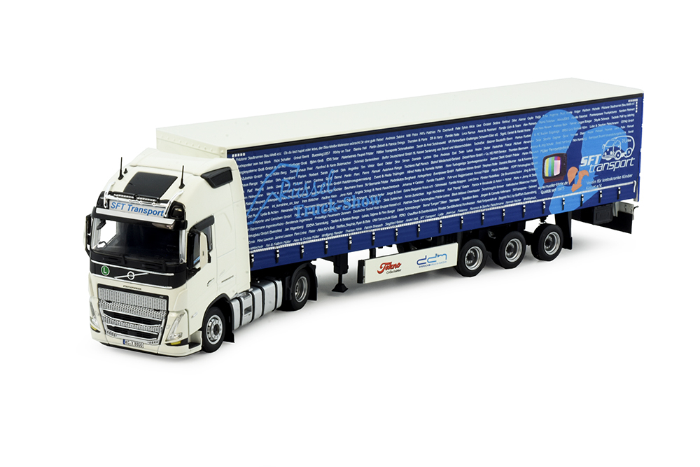 Volvo Schiebeplanensattelzug "Müller Spendentruck" Volvo Schiebeplanensattelzug "Müller Spendentruck"