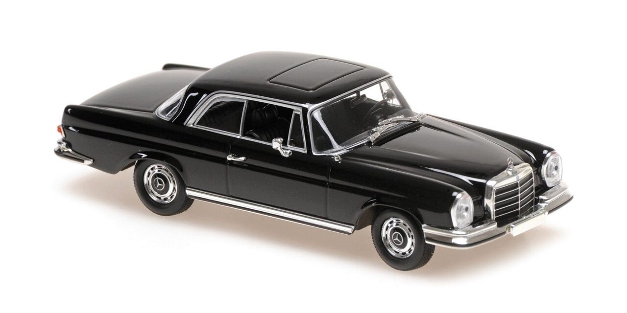 Mercedes-Benz 280 SE 3.5 Coupé Schwarz 1:43 MaxiChamps Modellauto Sammler Modelle Mercedes