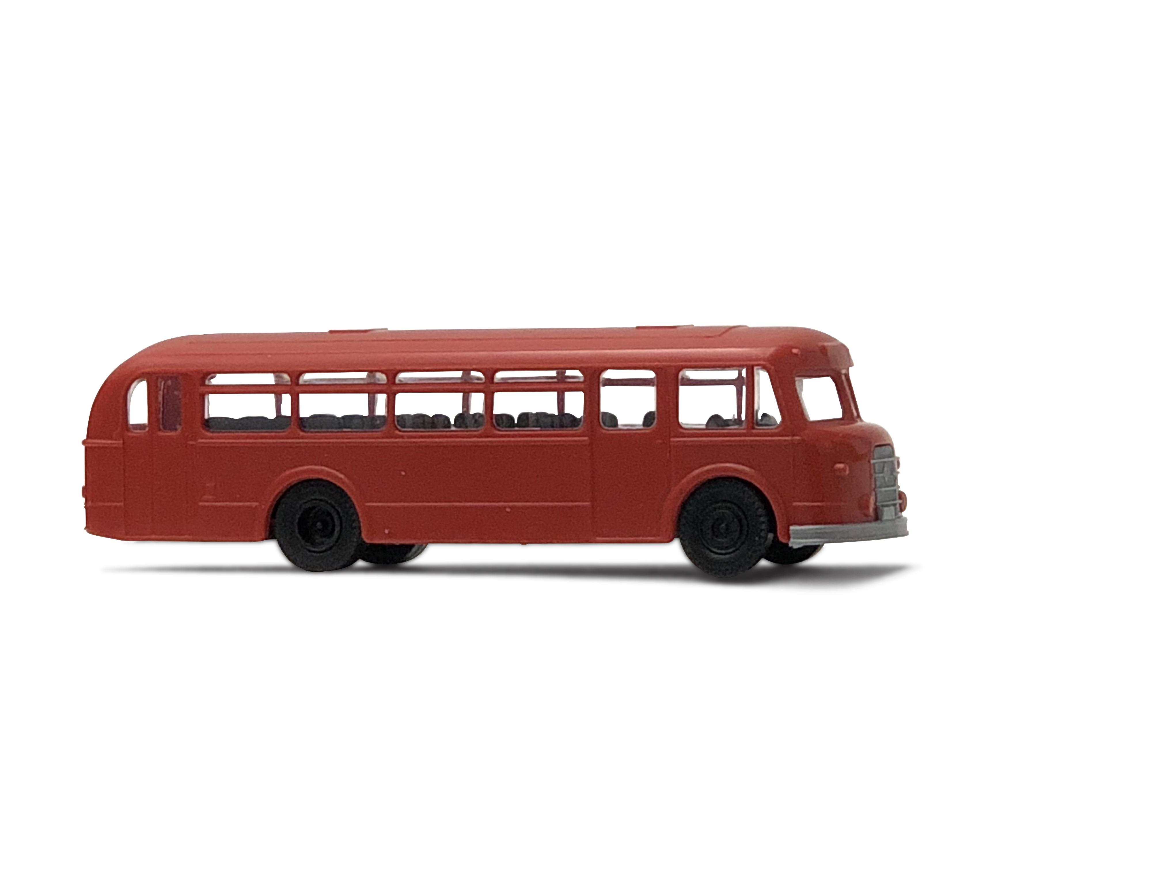 H6B rot, neutral -DDR Bus-(schwarze Inneneinrichtung), Bausatz 