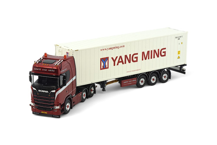 Scania 40ft. Containersattelzug der "Spedition David Van Herk" Scania 40ft. Containersattelzug der "Spedition David Van Herk"