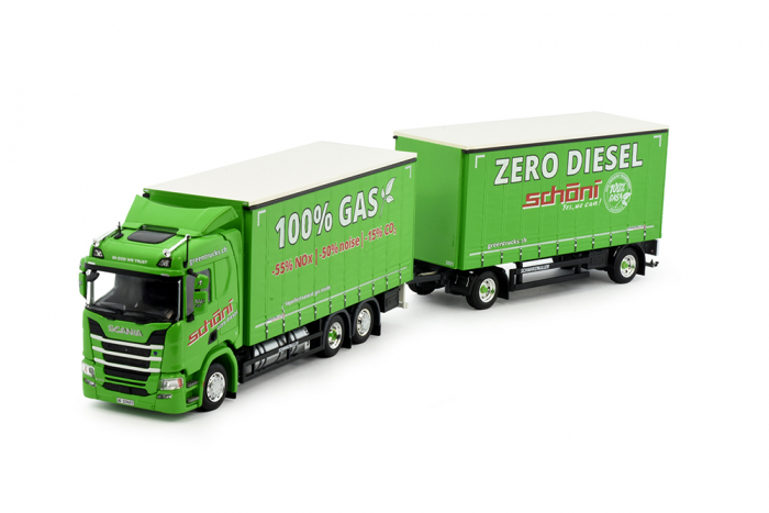 Scania Schiebeplanenhängerzug "Schöni" 