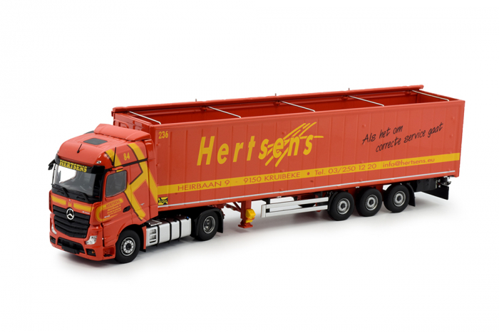 Mercedes Actros Schubbodensattelzug "Hertsens" 