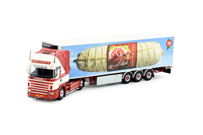 Scania Hauber Kühlkoffersattelzug der Spedition "Stefan Huber"