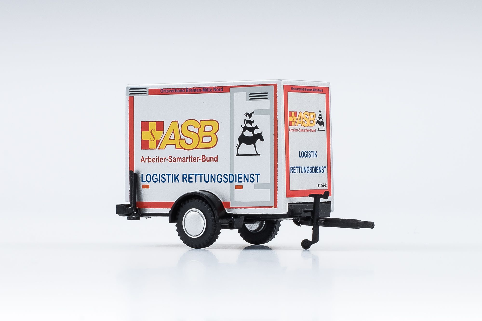 Anhänger(Koffer) ASB Logistik Rettungsdienst - sehr detaillierte Bedruckung Anhänger(Koffer) ASB Logistik Rettungsdienst - sehr detaillierte Bedruckung