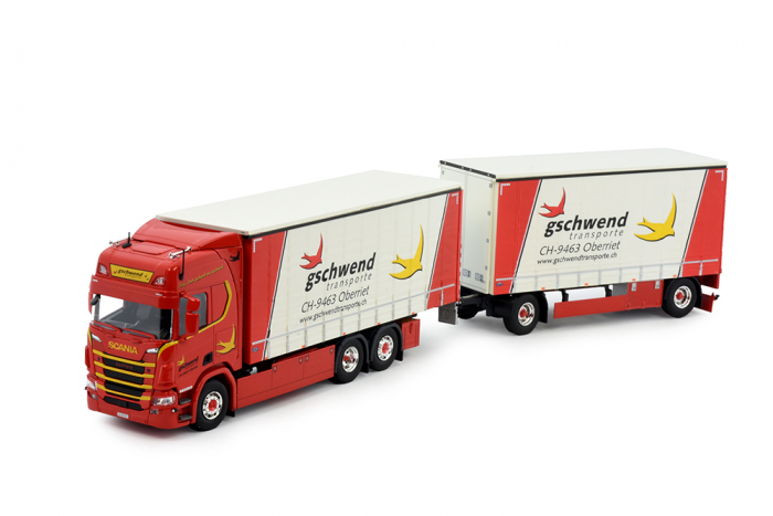 Scania Schiebeplanenhängerzug "Gschwend Transporte" Scania Schiebeplanenhängerzug "Gschwend Transporte"