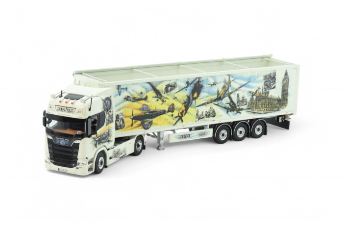 Scania Kühlkoffersattelzug der Spedition "Repinski" 
