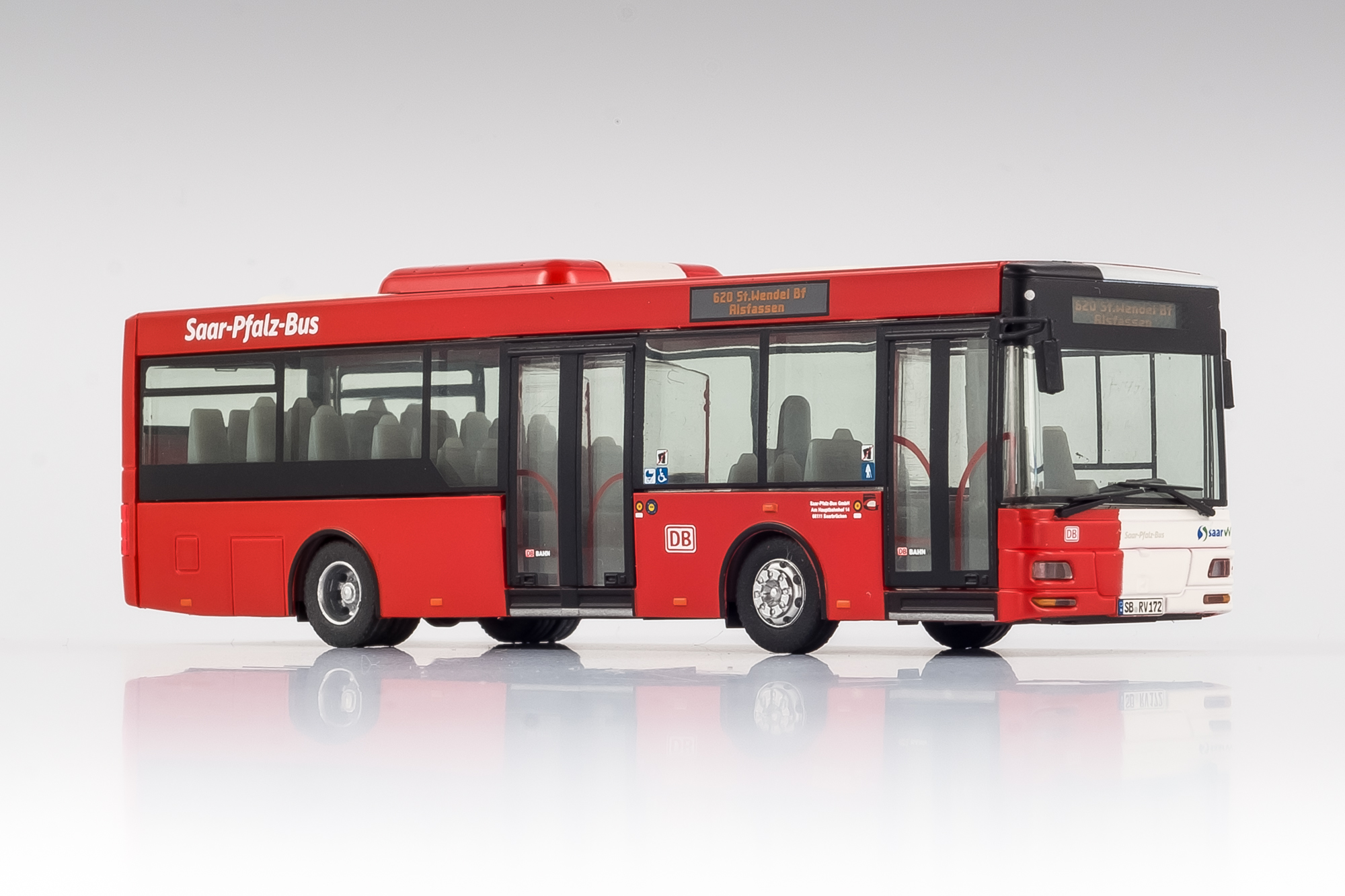 MAN NM 223.2 Midi, DB RSW, Wg. SB-RV 172, Linie 620 St. Wendel Bahnhof